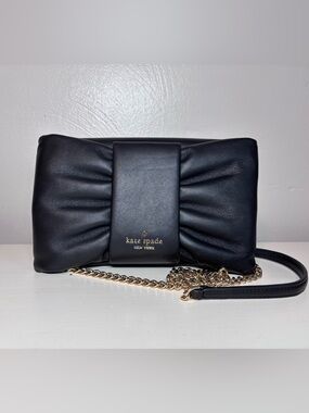 Kate Spade New York Millie Bow Flap Crossbody BLACK